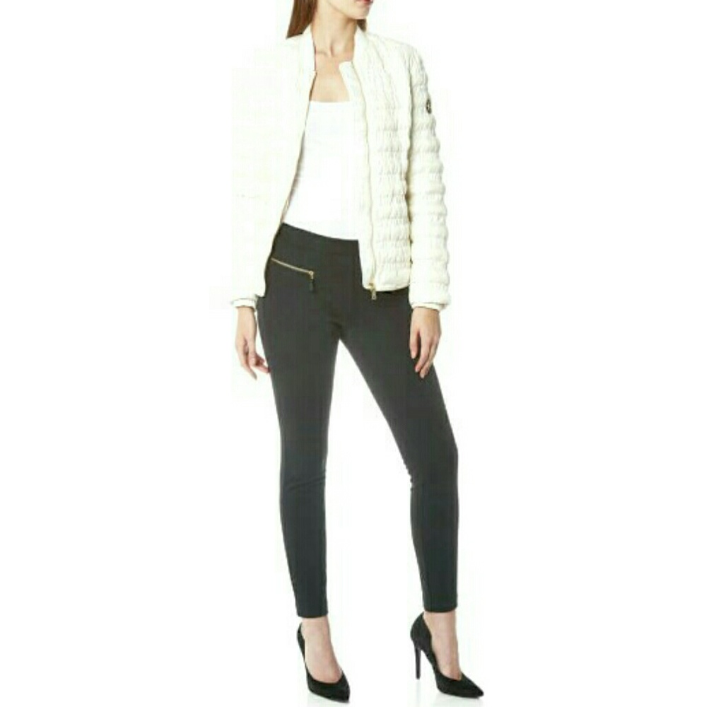 Sz 10 Michael Kors ponte knit skinny pant charcoal